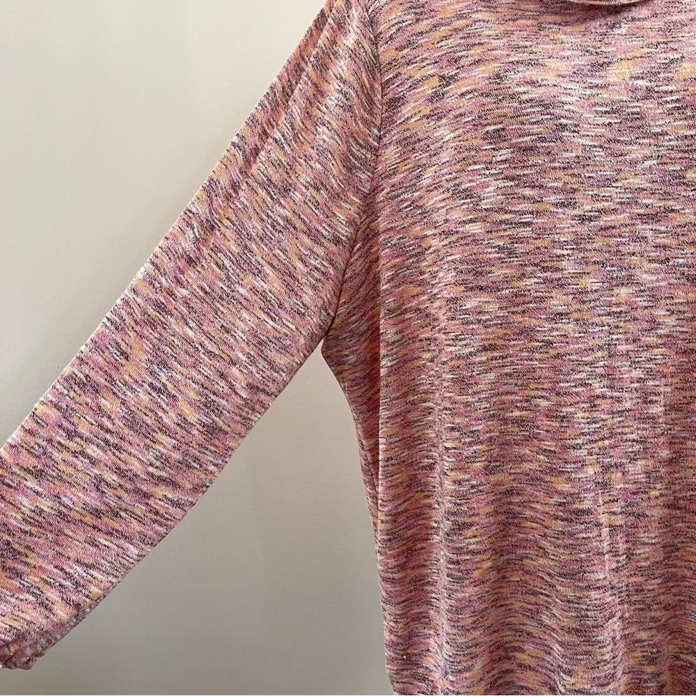 NWT Lane Bryant Blouson Sleeve Funnel Neck Hacci Knit Top (Space Dye) - 18/20